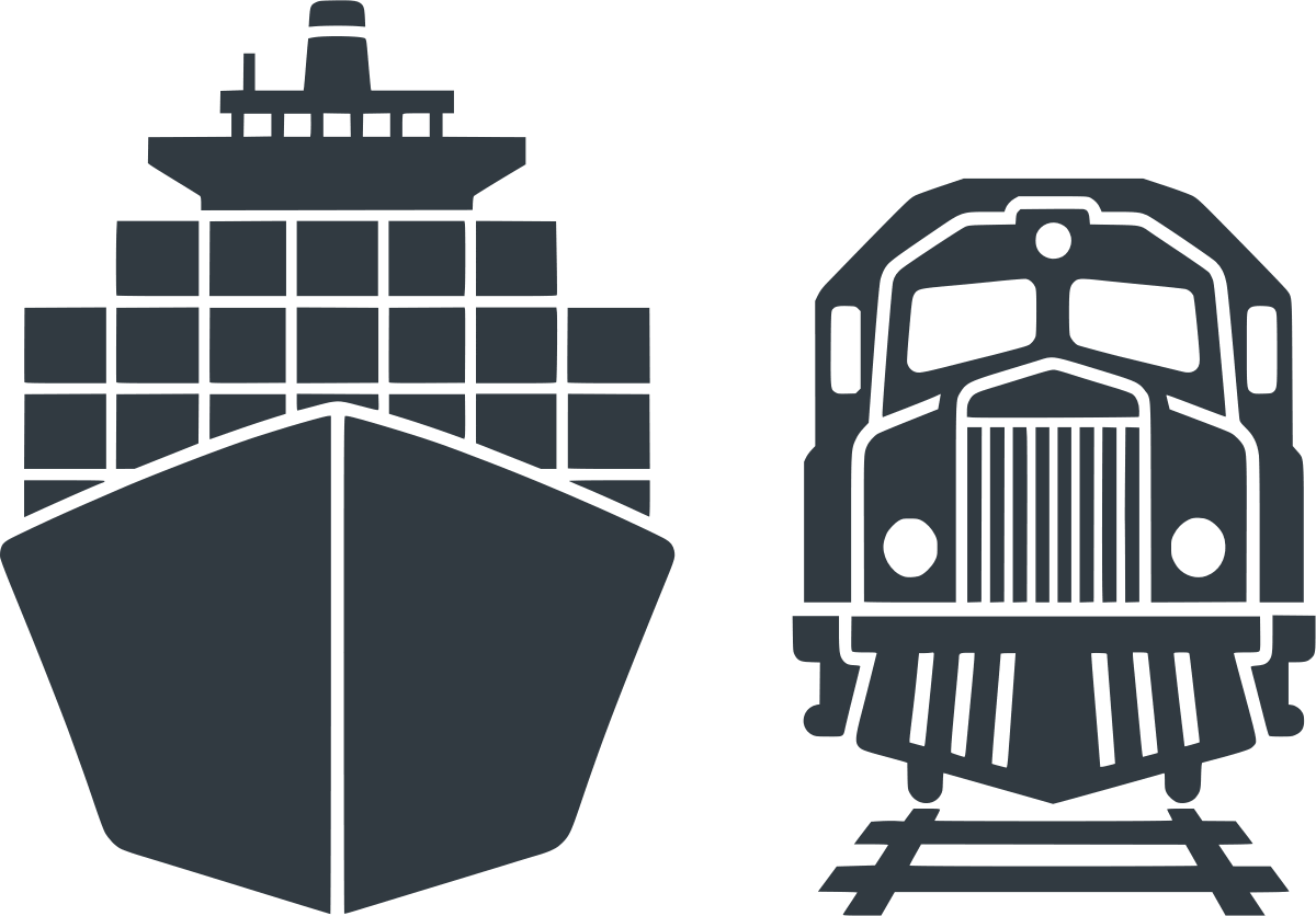 ship and train