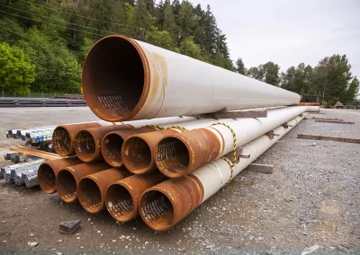 Heavy Pipes in yard