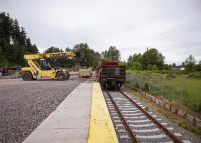 rail car on VVD rail side track
