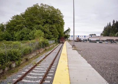 Rail car entering Puyallup Rail Side yard