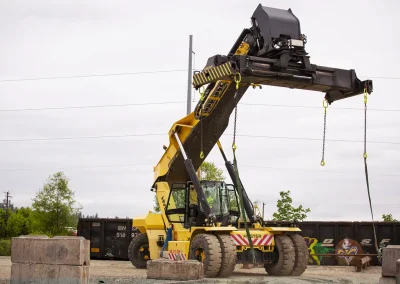 Reach Stacker in action